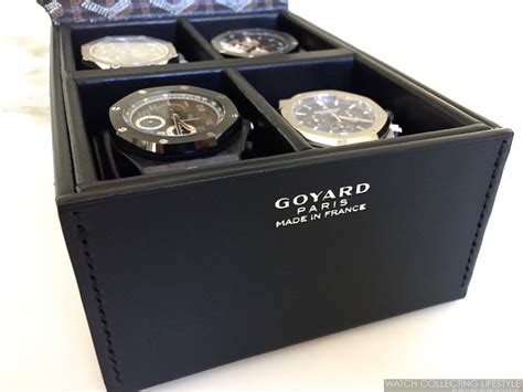 goyard hard case watch box|goyard watch roll.